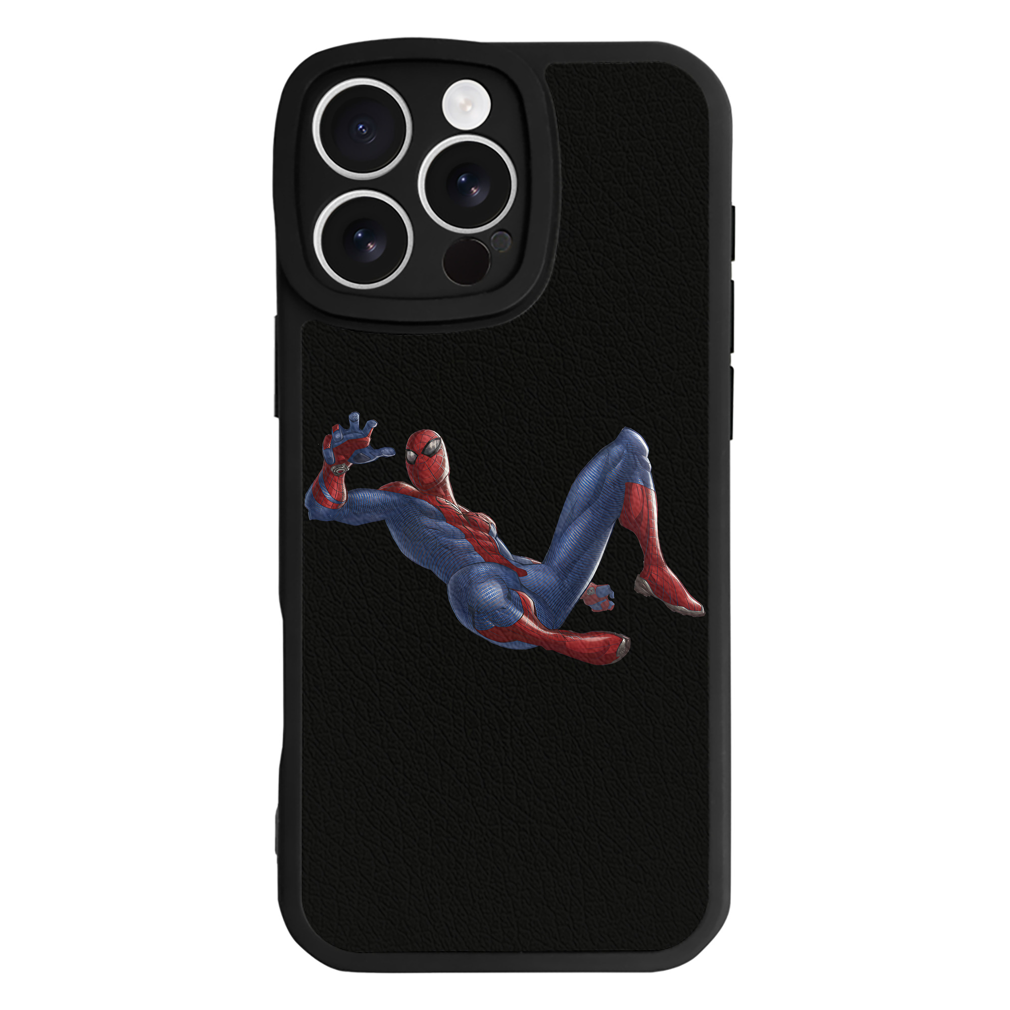 （画像用） Spider Man スパイダーマン 【iPhone 16シリーズ対応】シリコンスマホケース（レザー調） 材質：シリコン